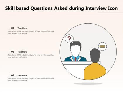 Skill based questions asked during interview icon