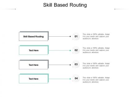 Skill based routing ppt powerpoint presentation inspiration microsoft cpb