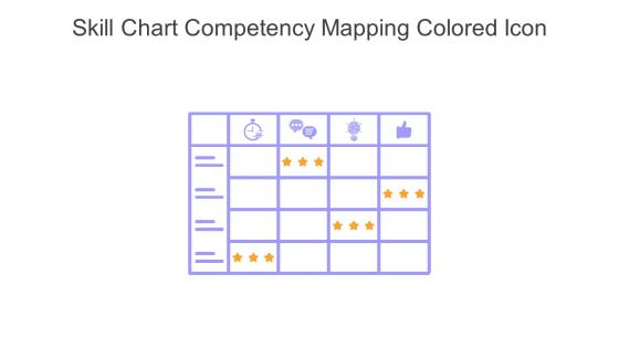Skill Chart Competency Mapping Colored Icon In Powerpoint Pptx Png And Editable Eps Format
