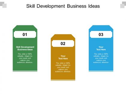 Skill development business ideas ppt powerpoint presentation infographic template design ideas cpb