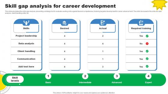 Skill Gap Analysis For Career Development Storyboard SS