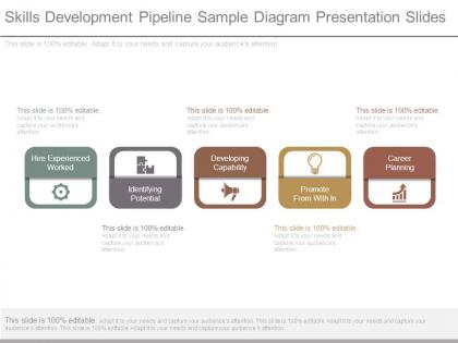 Skills development pipeline sample diagram presentation slides