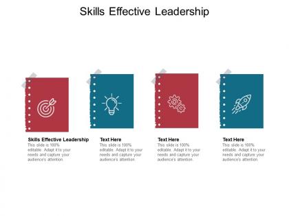 Skills effective leadership ppt powerpoint presentation pictures cpb