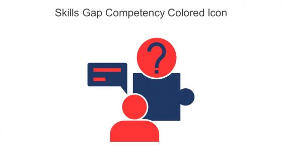Skills Gap Competency Colored Icon In Powerpoint Pptx Png And Editable Eps Format