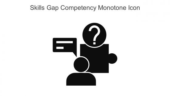Skills Gap Competency Monotone Icon In Powerpoint Pptx Png And Editable Eps Format