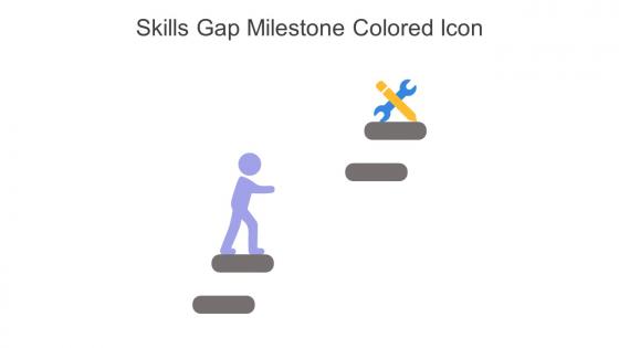 Skills Gap Milestone Colored Icon In Powerpoint Pptx Png And Editable Eps Format