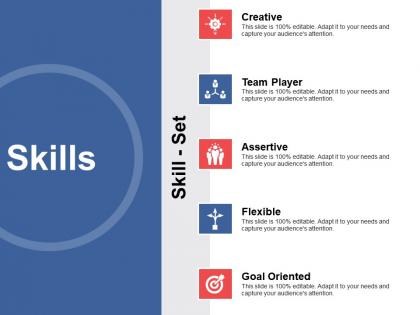 Skills goal oriented creative ppt powerpoint presentation outline show