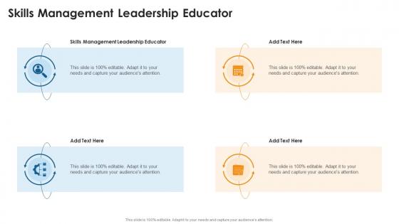 Skills Management Leadership Educator In Powerpoint And Google Slides Cpb