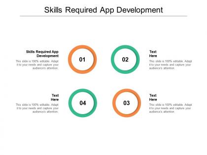 Skills required app development ppt powerpoint presentation slides icon cpb