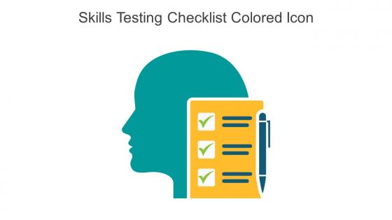 Skills Testing Checklist Colored Icon In Powerpoint Pptx Png And Editable Eps Format