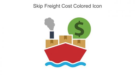 Skip Freight Cost Colored Icon In Powerpoint Pptx Png And Editable Eps Format