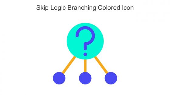 Skip Logic Branching Colored Icon In Powerpoint Pptx Png And Editable Eps Format
