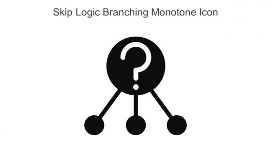 Skip Logic Branching Monotone Icon In Powerpoint Pptx Png And Editable Eps Format