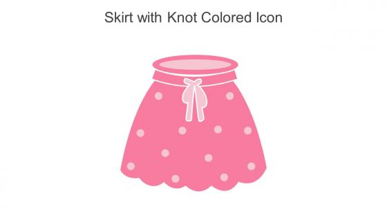 Skirt With Knot Colored Icon In Powerpoint Pptx Png And Editable Eps Format
