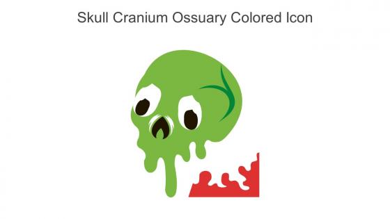 Skull Cranium Ossuary Colored Icon In Powerpoint Pptx Png And Editable Eps Format