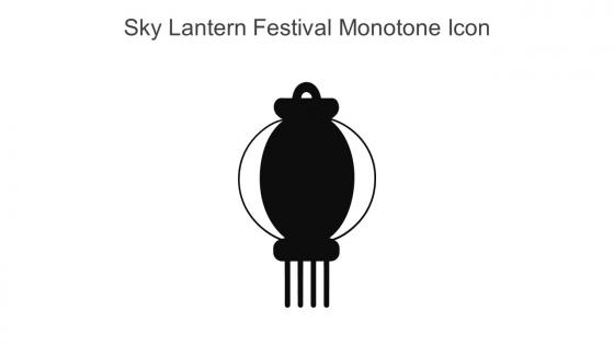 Sky Lantern Festival Monotone Icon In Powerpoint Pptx Png And Editable Eps Format