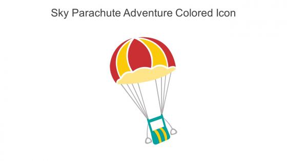 Sky Parachute Adventure Colored Icon In Powerpoint Pptx Png And Editable Eps Format