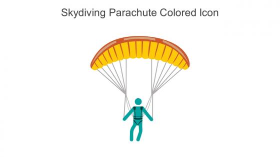 Skydiving Parachute Colored Icon In Powerpoint Pptx Png And Editable Eps Format