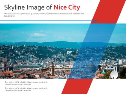 Skyline image of nice city powerpoint presentation ppt template