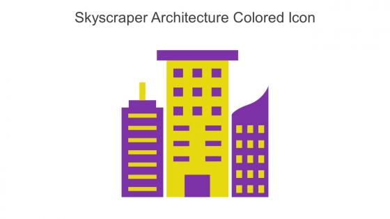 Skyscraper Architecture Colored Icon In Powerpoint Pptx Png And Editable Eps Format