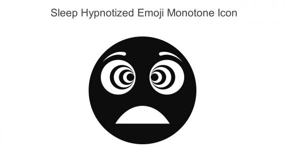 Sleep Hypnotized Emoji Monotone Icon In Powerpoint Pptx Png And Editable Eps Format
