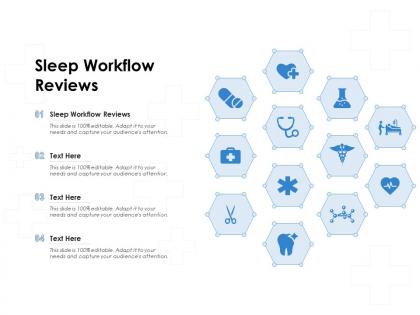 Sleep workflow reviews ppt powerpoint presentation portfolio objects