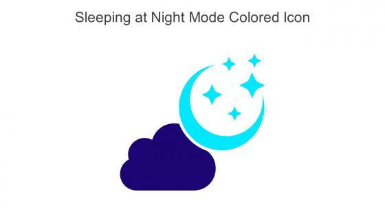 Sleeping At Night Mode Colored Icon Icon In Powerpoint Pptx Png And Editable Eps Format