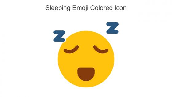 Sleeping Emoji Colored Icon In Powerpoint Pptx Png And Editable Eps Format