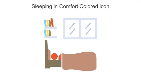 Sleeping In Comfort Colored Icon In Powerpoint Pptx Png And Editable Eps Format