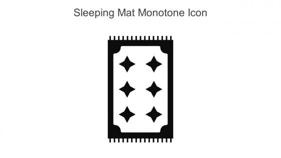Sleeping Mat Monotone Icon In Powerpoint Pptx Png And Editable Eps Format