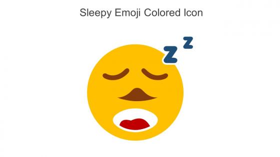 Sleepy Emoji Colored Icon In Powerpoint Pptx Png And Editable Eps Format