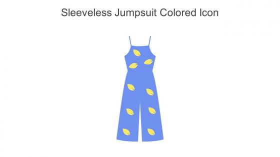 Sleeveless Jumpsuit Colored Icon In Powerpoint Pptx Png And Editable Eps Format