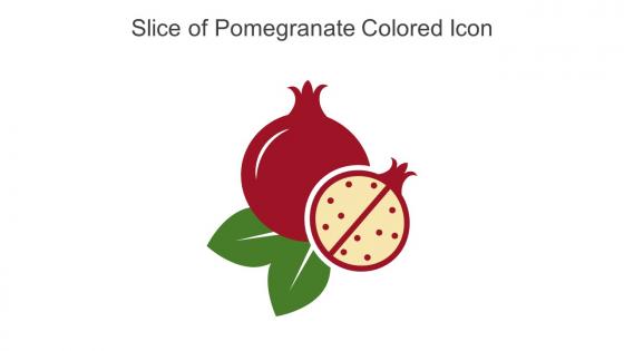 Slice Of Pomegranate Colored Icon In Powerpoint Pptx Png And Editable Eps Format