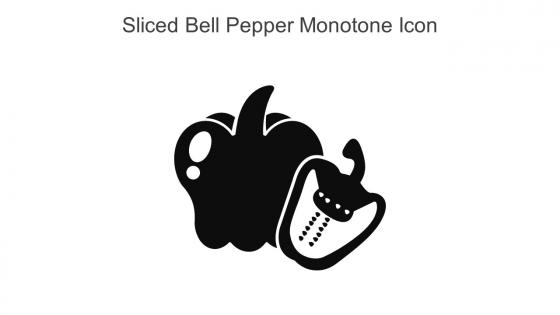 Sliced Bell Pepper Monotone Icon In Powerpoint Pptx Png And Editable Eps Format