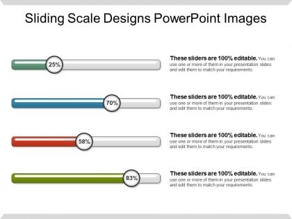 Sliding scale designs powerpoint images