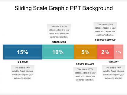 Sliding scale graphic ppt background