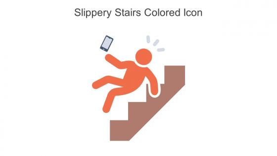 Slippery Stairs Colored Icon In Powerpoint Pptx Png And Editable Eps Format