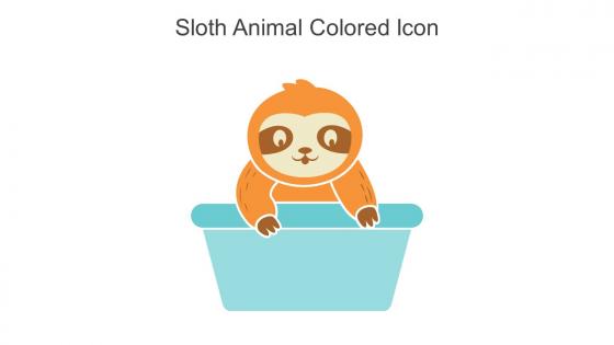 Sloth Animal Colored Icon In Powerpoint Pptx Png And Editable Eps Format