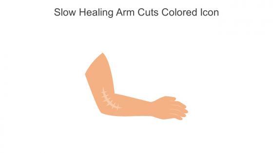 Slow Healing Arm Cuts Colored Icon In Powerpoint Pptx Png And Editable Eps Format