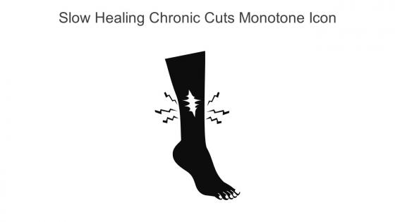 Slow Healing Chronic Cuts Monotone Icon In Powerpoint Pptx Png And Editable Eps Format
