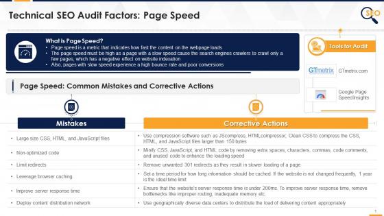 Slow Page Speed Issues In SEO Audit Edu Ppt