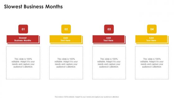 Slowest Business Months In Powerpoint And Google Slides Cpb