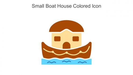 Small Boat House Colored Icon In Powerpoint Pptx Png And Editable Eps Format