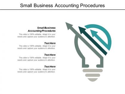 Small business accounting procedures ppt powerpoint presentation model graphic tips cpb