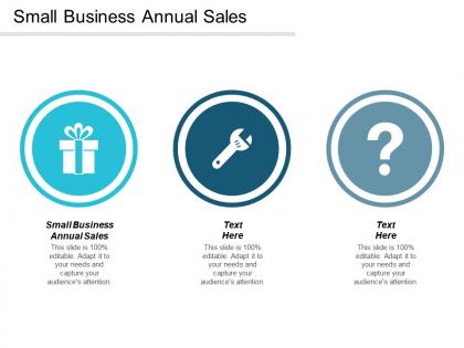 Small business annual sales ppt powerpoint presentation slides grid cpb