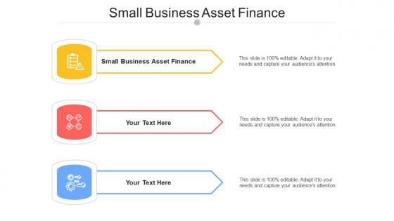 Small Business Asset Finance Ppt Powerpoint Presentation Outline Images Cpb