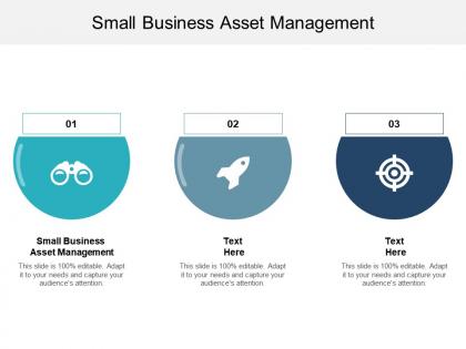 Small business asset management ppt powerpoint presentation show slideshow cpb
