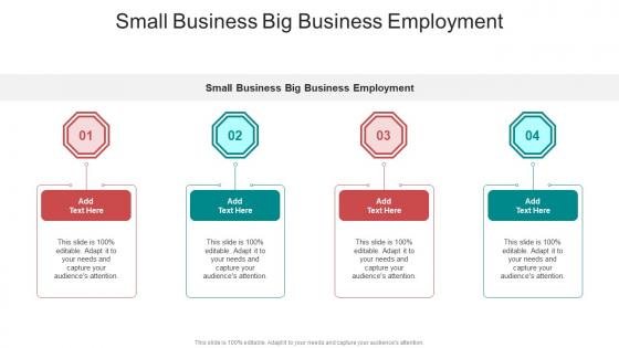Small Business Big Business Employment In Powerpoint And Google Slides Cpb