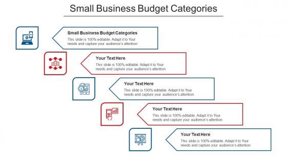 Small Business Budget Categories Ppt Powerpoint Presentation Infographics Elements Cpb
