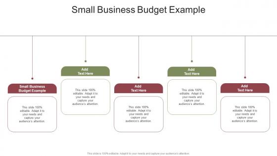 Small Business Budget Example In Powerpoint And Google Slides Cpb